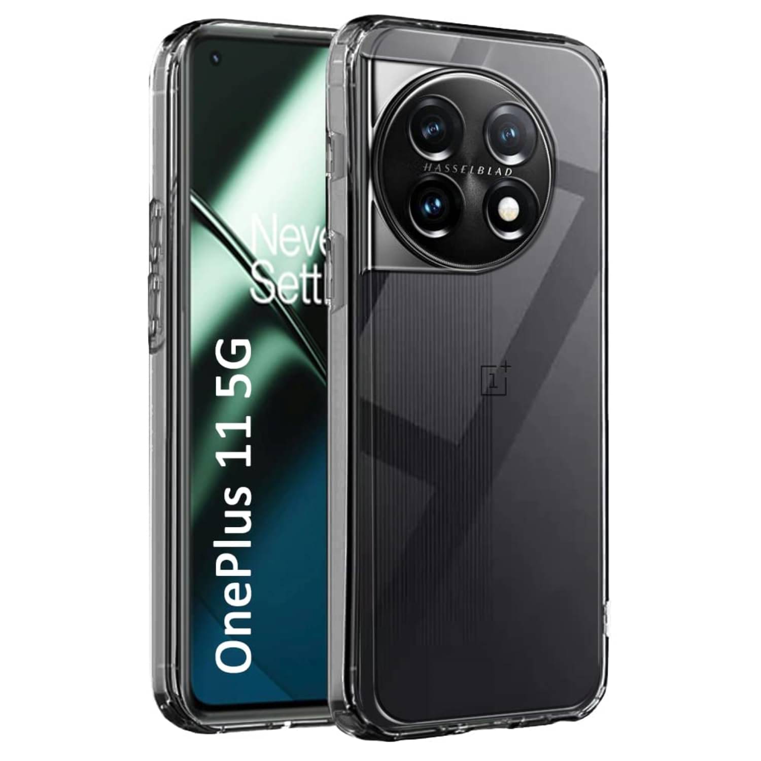     			Case Vault Covers - Transparent Silicon Silicon Soft cases Compatible For Oneplus 11 ( Pack of 1 )