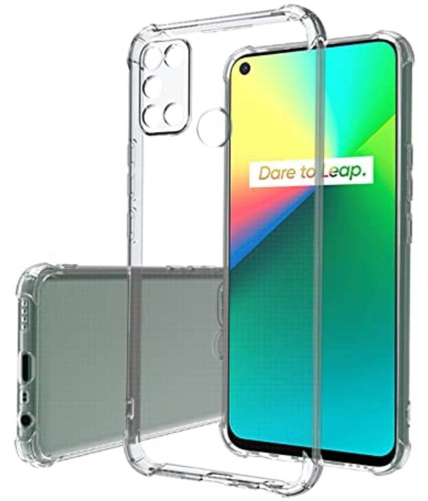     			Case Vault Covers - Transparent Silicon Silicon Soft cases Compatible For Realme C17 ( Pack of 1 )