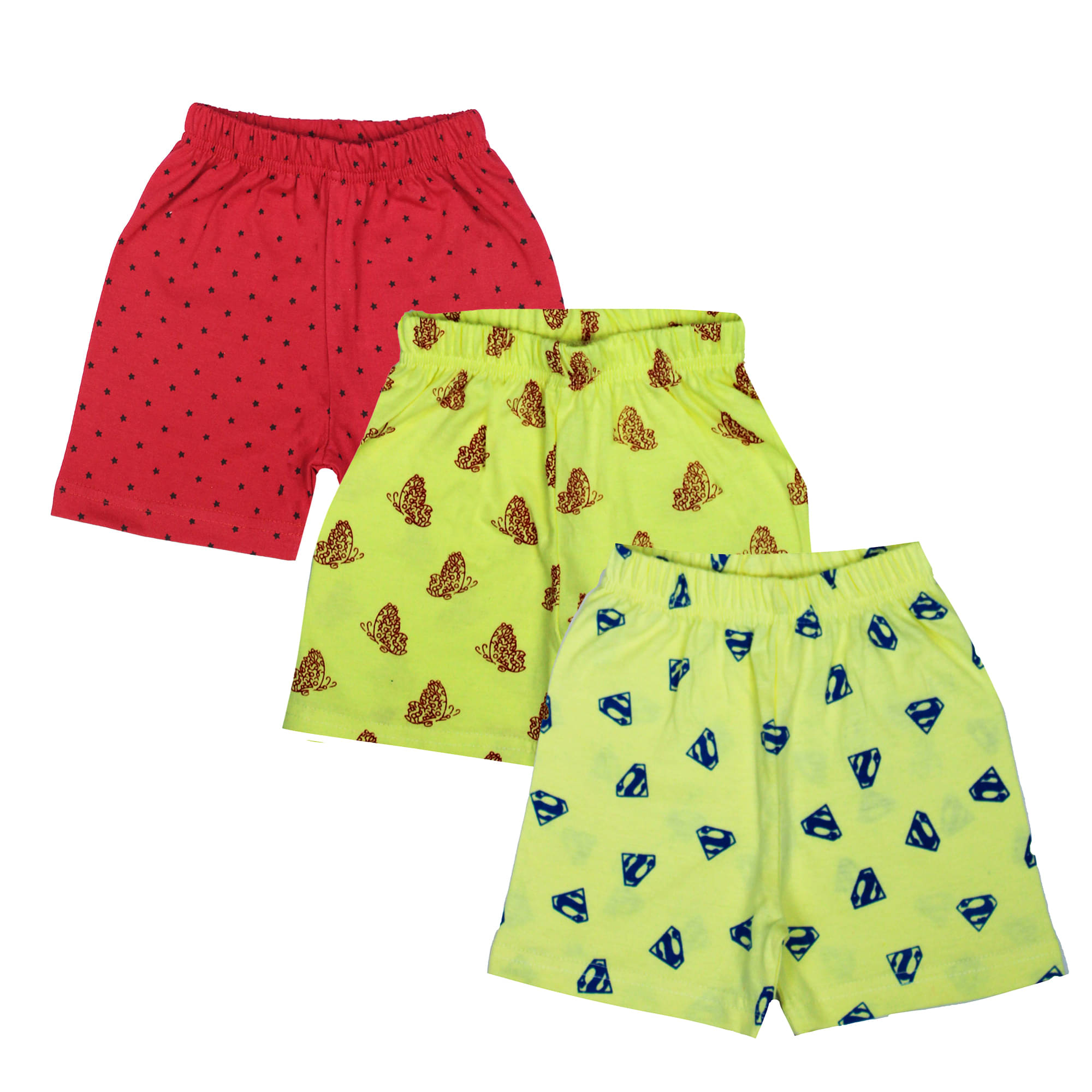     			Diaz Pack of 3 Cotton Shorts For Boys ( Multicolor )