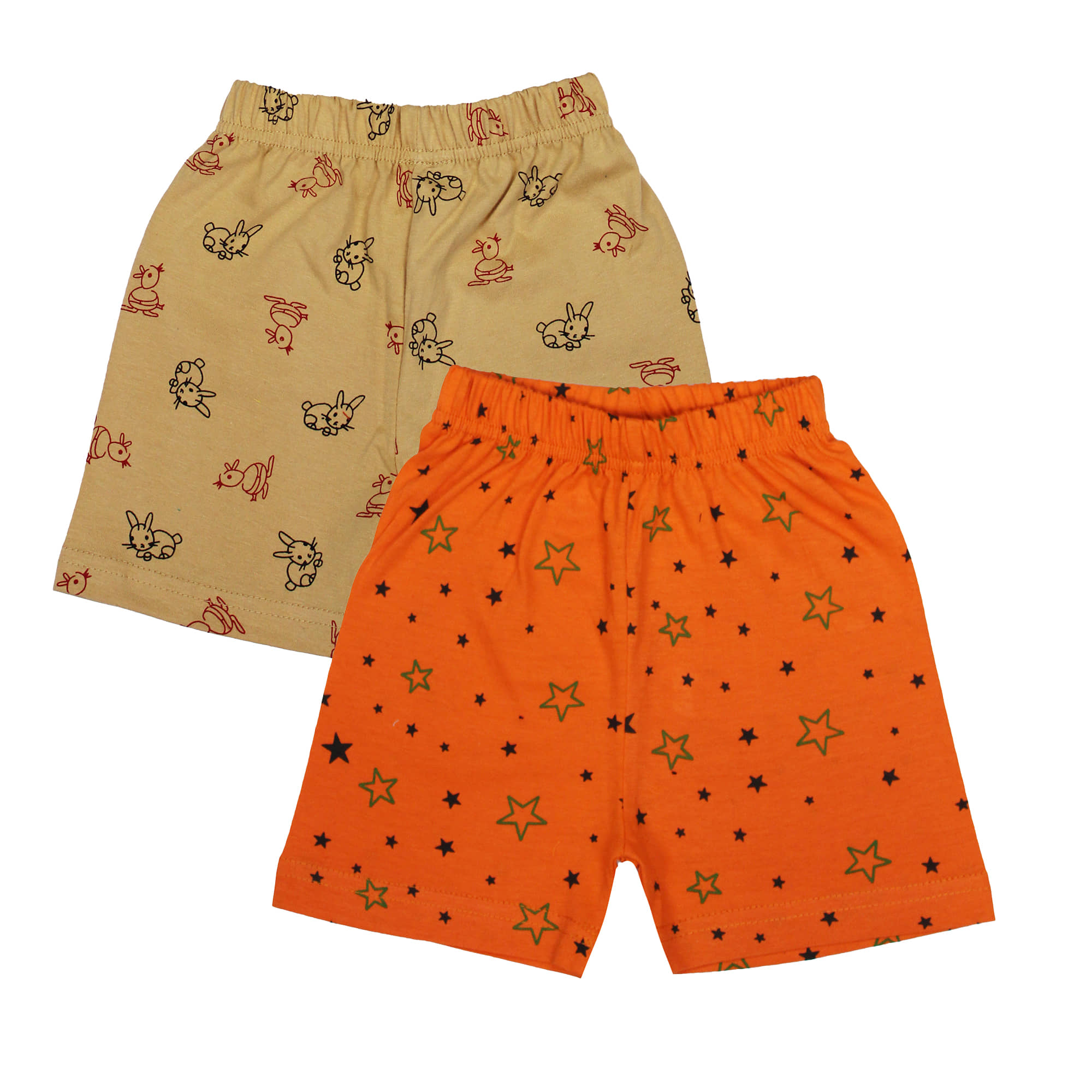 Diaz Pack of 2 Cotton Shorts For Boys ( Multicolor ) - Shorts | Buy online on ZillyBuy