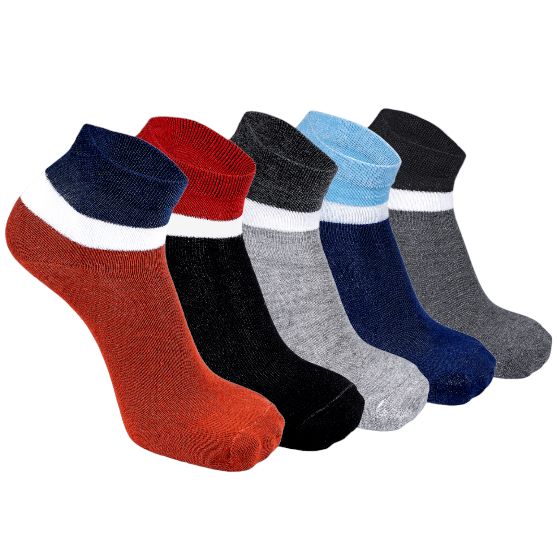 Onisum - Cotton Men's Colorblock Multicolor Ankle Length Socks ( Pack of 5 ) - Socks | Buy online on ZillyBuy