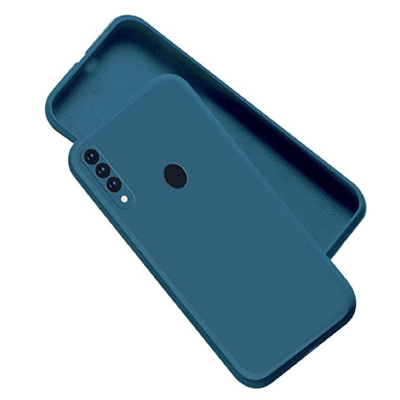 ZAMN - Blue Silicon Plain Cases Compatible For Oppo A31 ( Pack of 1 )
