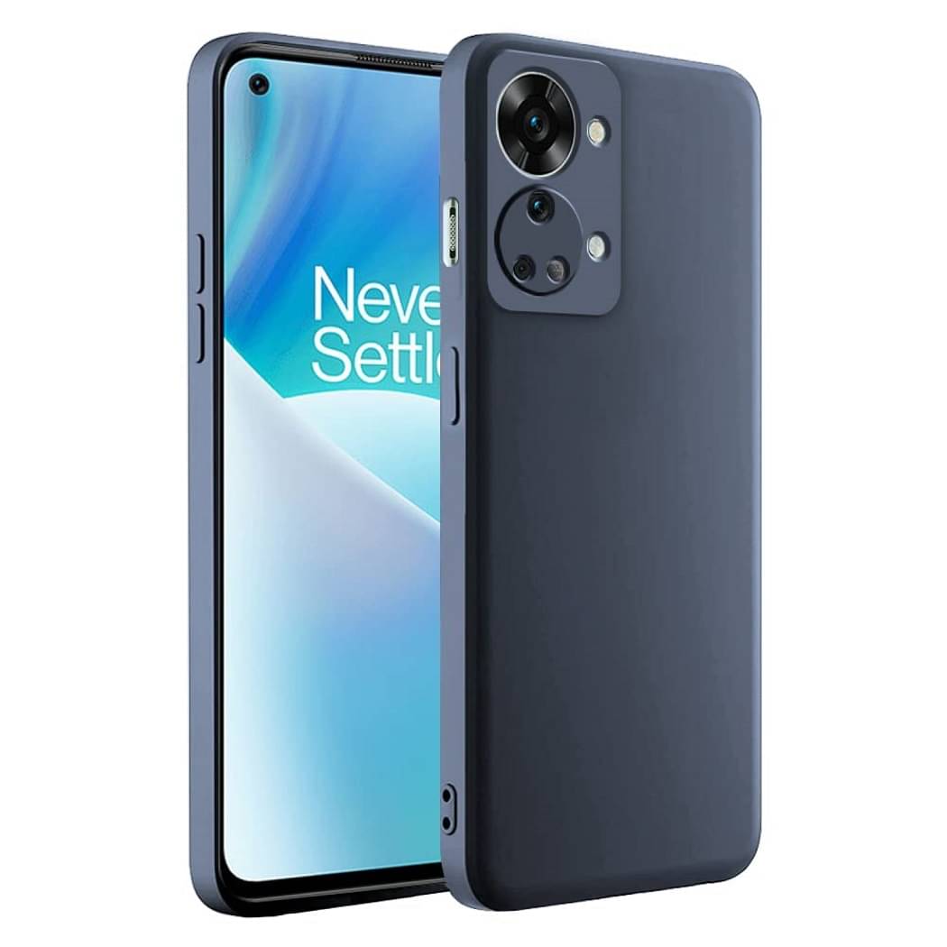 ZAMN - Blue Silicon Plain Cases Compatible For Oneplus Nord 2t ( Pack of 1 ) ZAMN - Blue Silicon Plain Cases Compatible For Oneplus Nord 2t ( Pack of 1 )