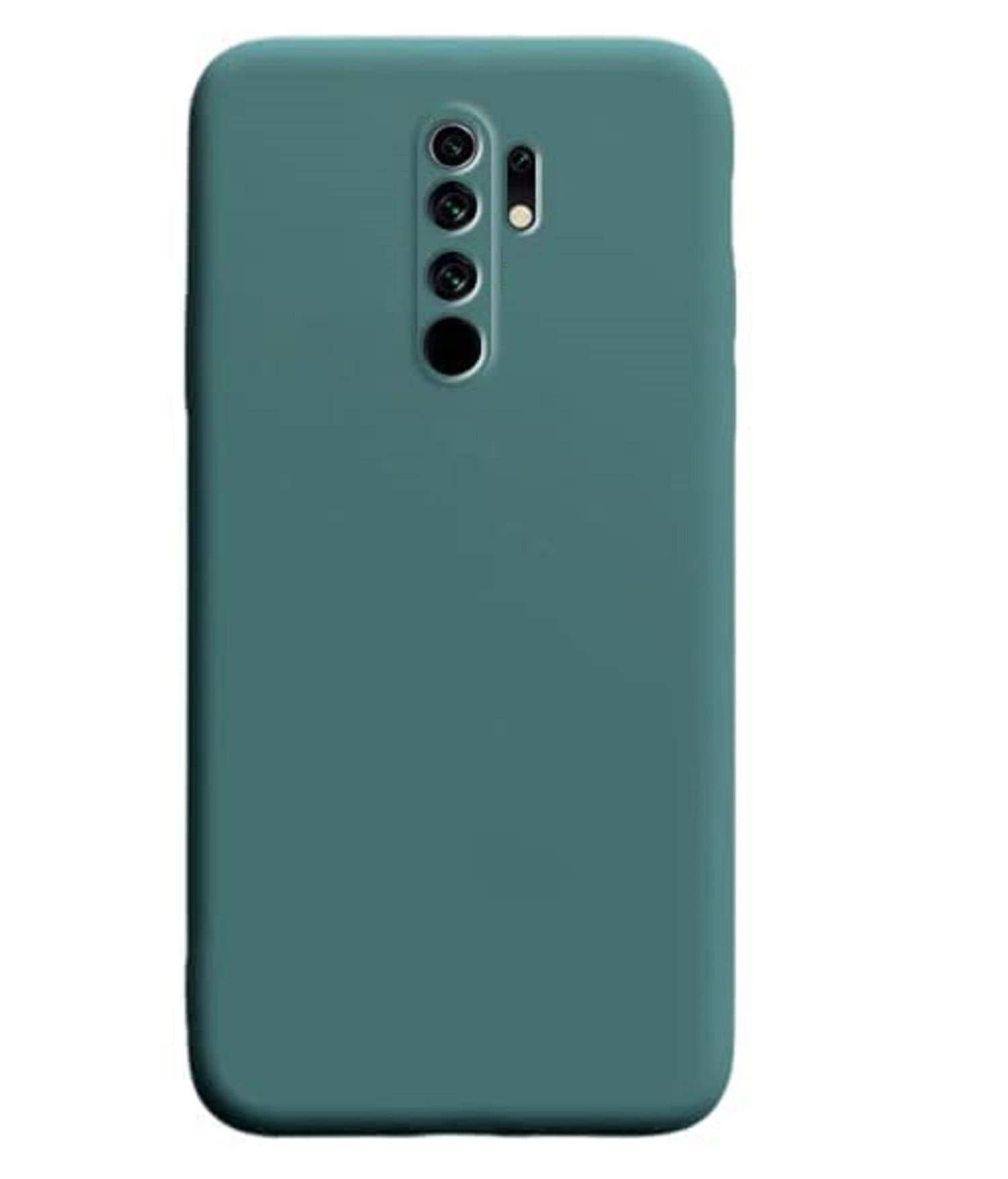 ZAMN - Green Silicon Plain Cases Compatible For Oppo A5 2020 ( Pack of 1 )
