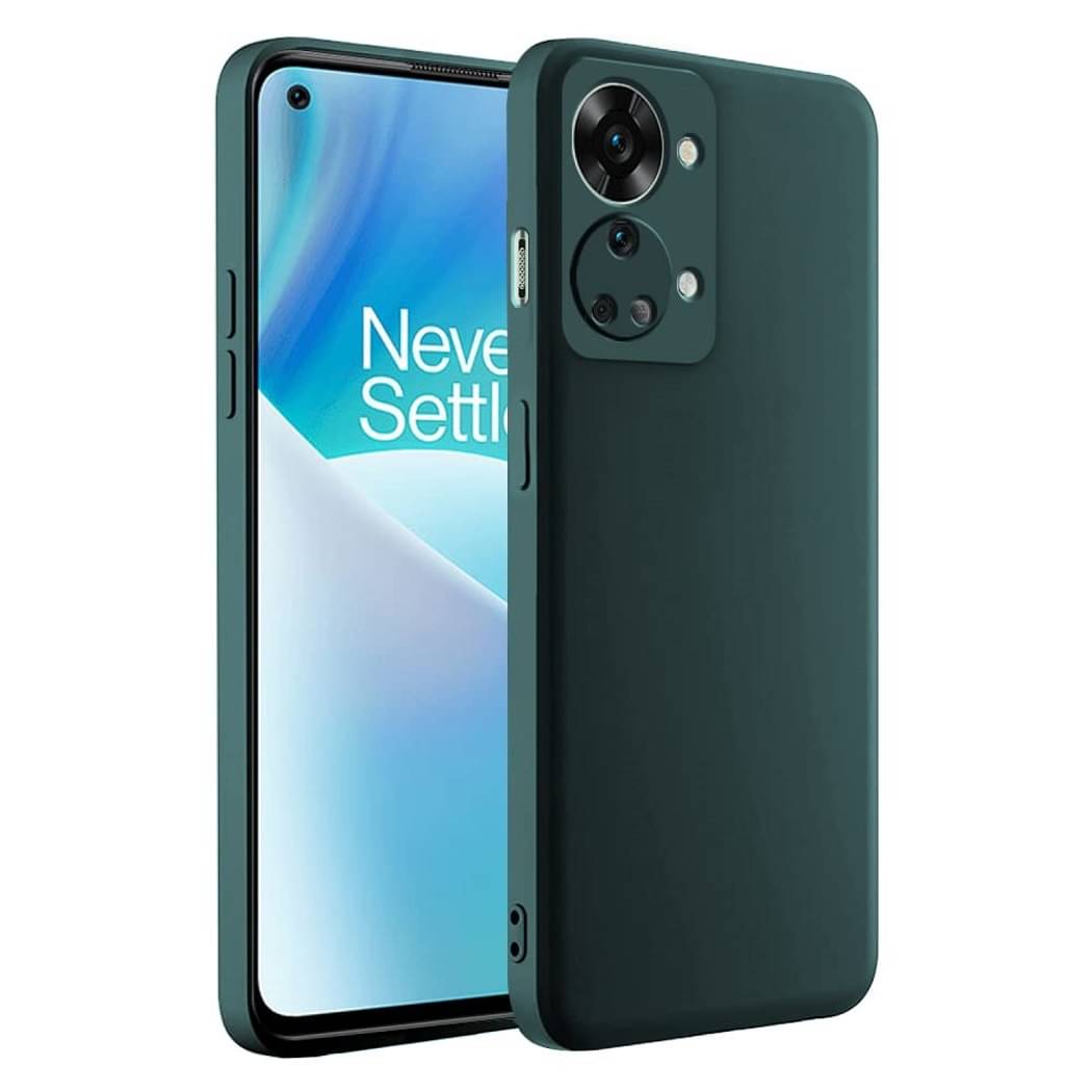 ZAMN - Green Silicon Plain Cases Compatible For Oneplus Nord 2t ( Pack of 1 ) ZAMN - Green Silicon Plain Cases Compatible For Oneplus Nord 2t ( Pack of 1 )