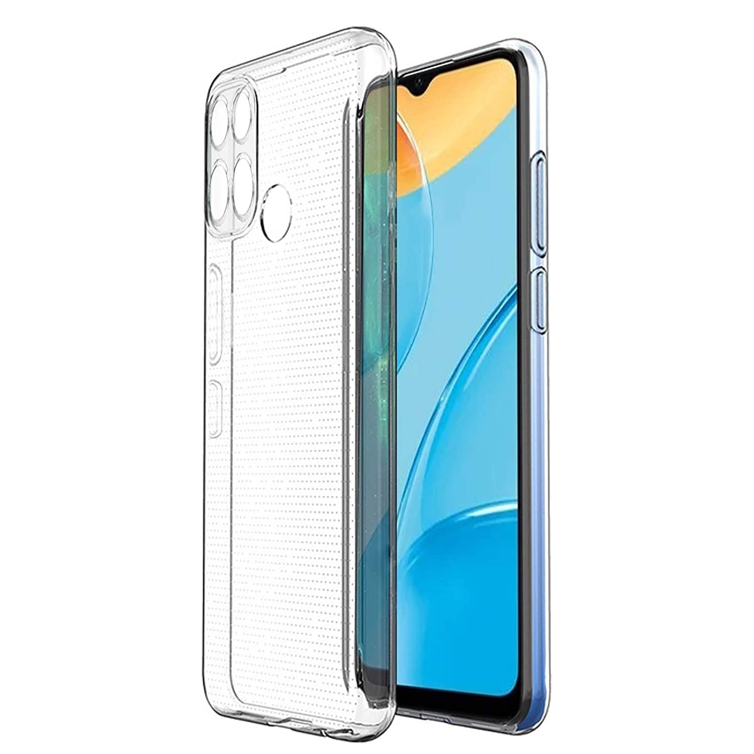 ZAMN - Transparent Silicon Plain Cases Compatible For Oppo A15s ( Pack of 1 )