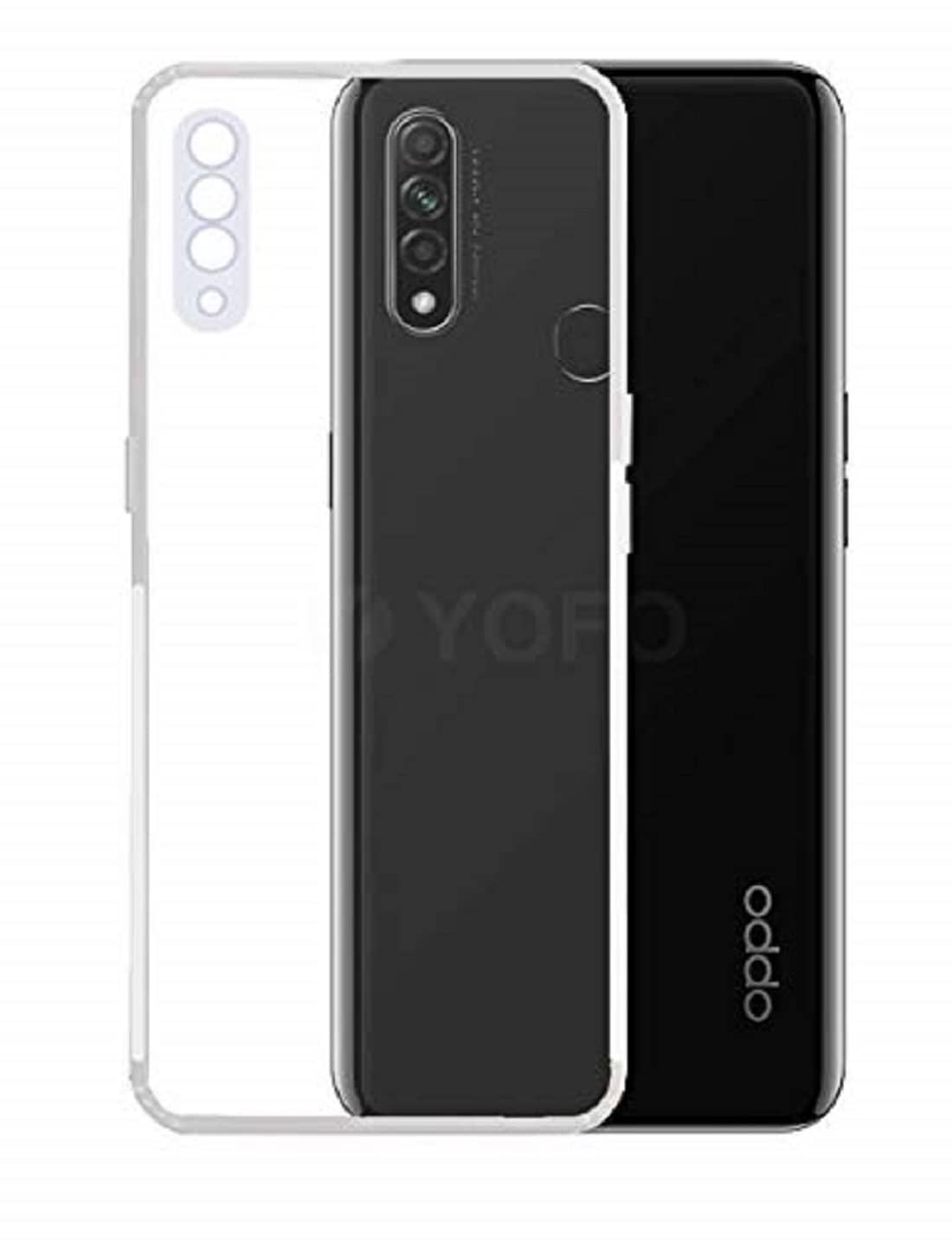 ZAMN - Transparent Silicon Plain Cases Compatible For Oppo A31 ( Pack of 1 )