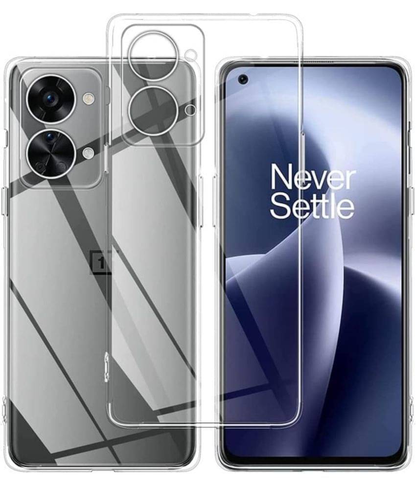 ZAMN - Transparent Silicon Plain Cases Compatible For Oneplus Nord 2t ( Pack of 1 ) ZAMN - Transparent Silicon Plain Cases Compatible For Oneplus Nord 2t ( Pack of 1 )