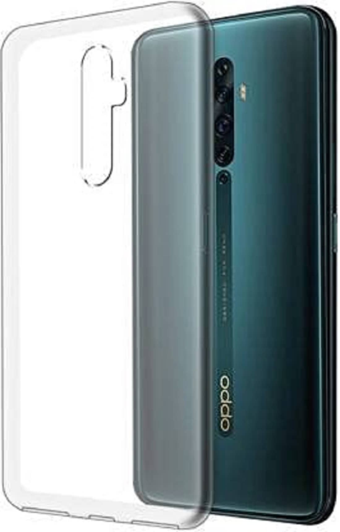 ZAMN - Transparent Silicon Plain Cases Compatible For Oppo Reno 2F ( Pack of 1 )