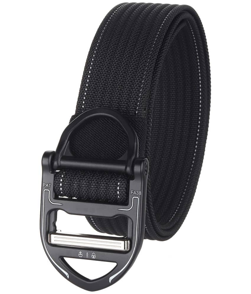 Zacharias - Black Nylon Men's Casual Belt ( Pack of 1 )