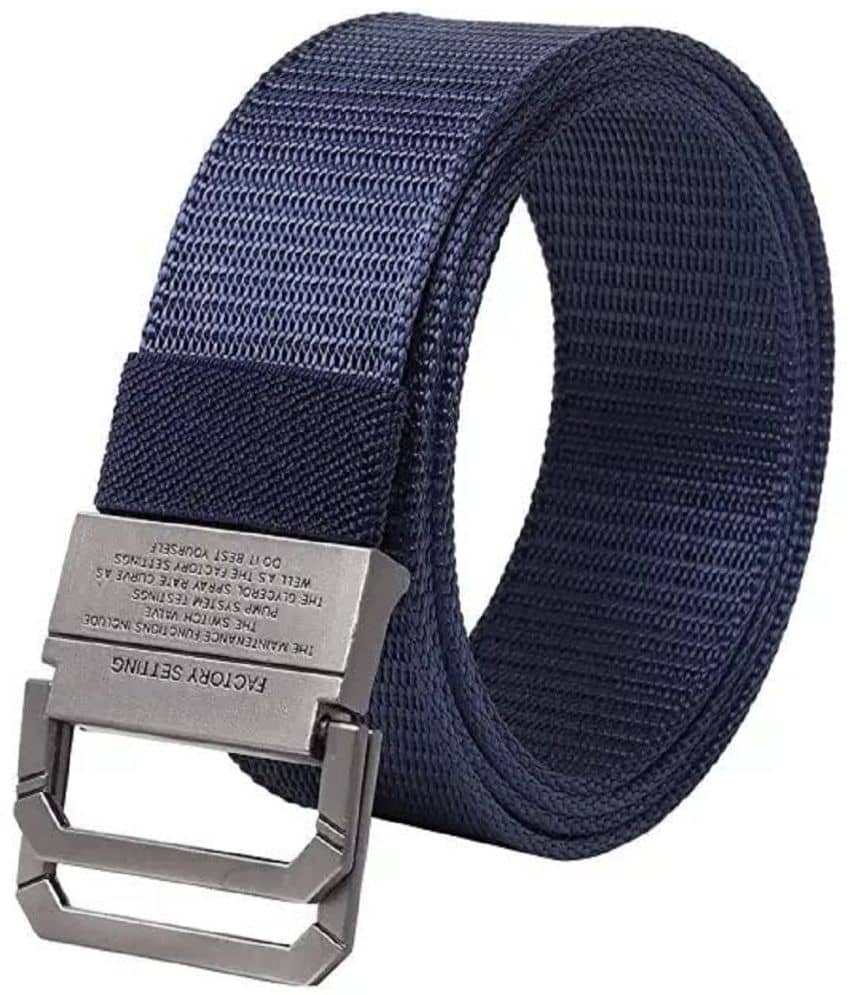 Zacharias - Blue Canvas Men's Casual Belt ( Pack of 1 )