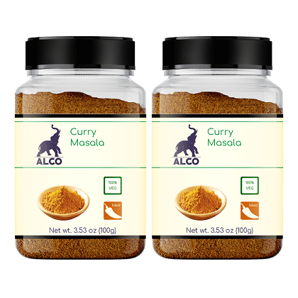 Alco Spices Curry Masala (2x100g) Jar Masala 200 gm Alco Spices Curry Masala (2x100g) Jar Masala 200 gm
