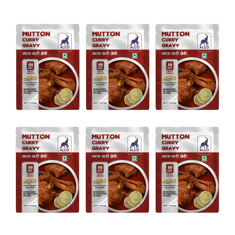    			Alco Spices Mutton Curry Gravy : Natural & Fresh Instant Gravy (6 x 50gm) 300 gm