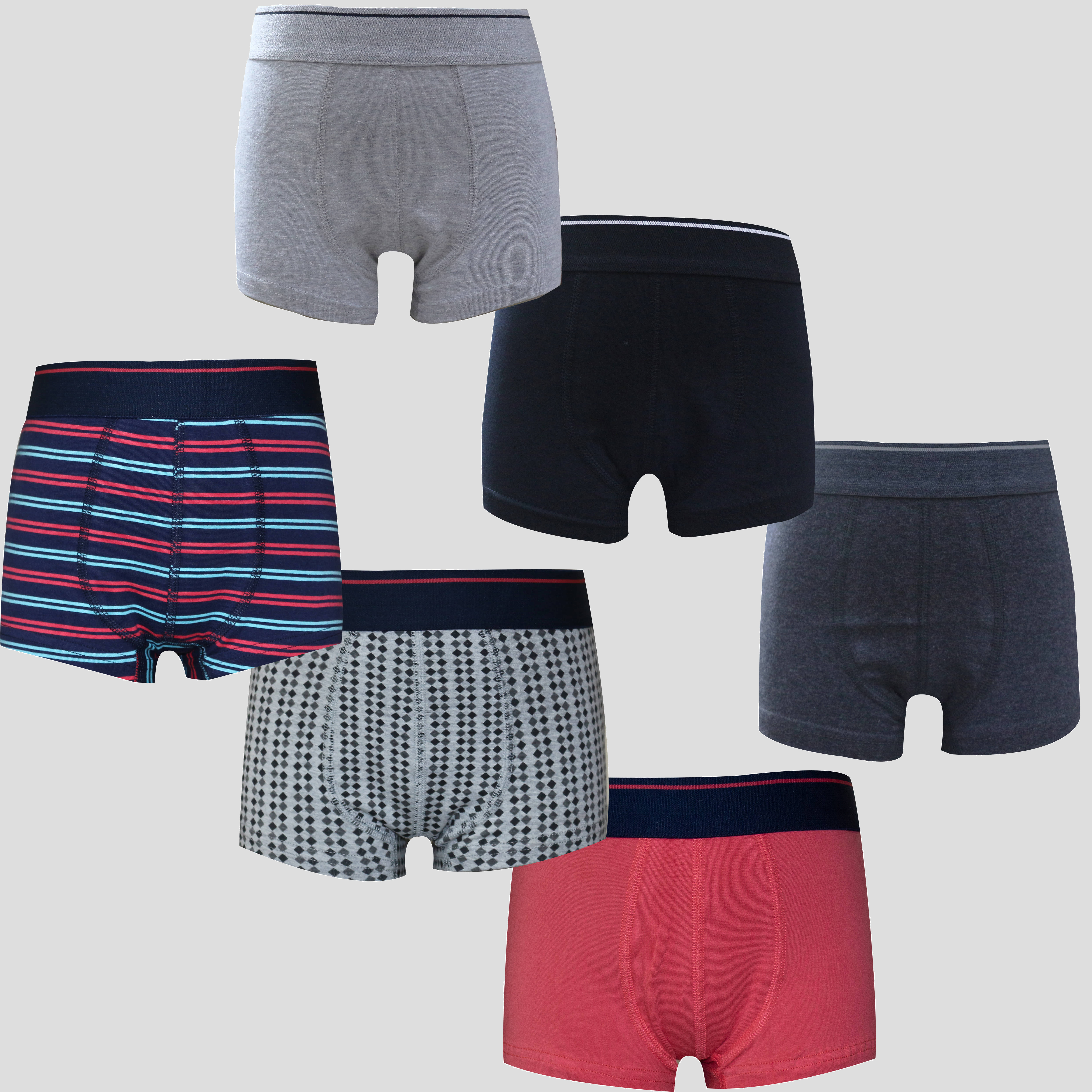 Ariel Pack of 6 Boys Cotton Trunks ( Multicolor ) - Nightwear & Loungewear | Buy online on ZillyBuy