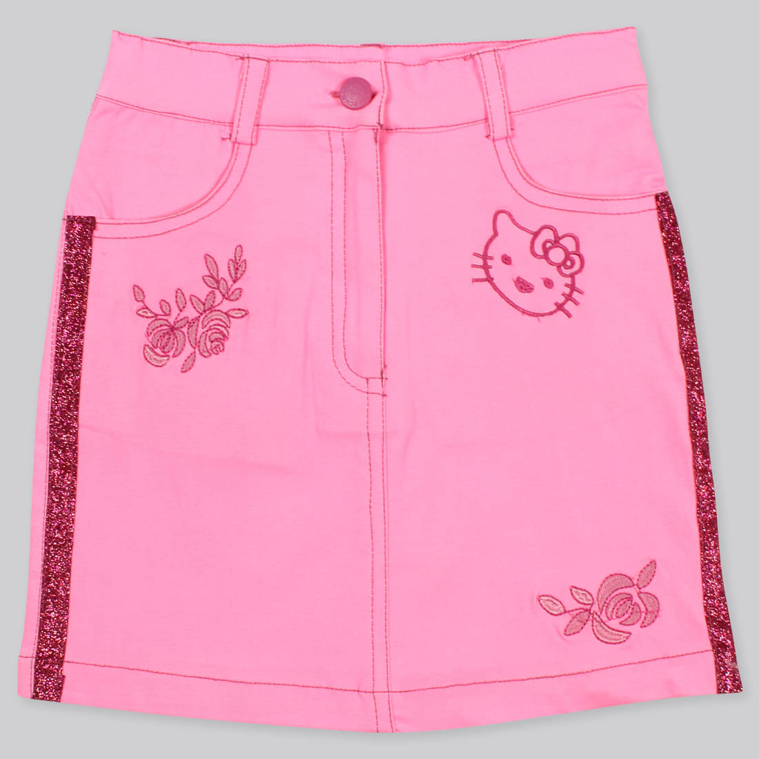     			Cutecumber Pack of 1 Girls Polyester A-Line Skirt ( Pink )