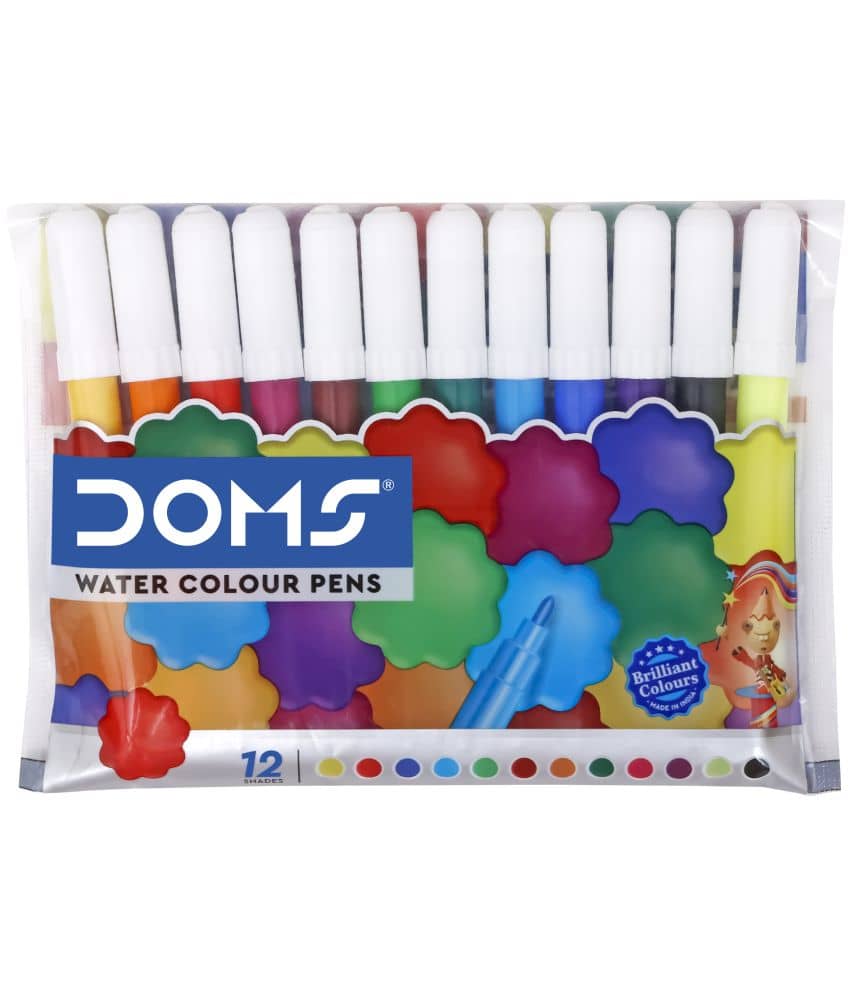 Doms Water Colour Pens 12 Shades Mini ( Pack Of 20 ) - Stationery | Buy online on ZillyBuy