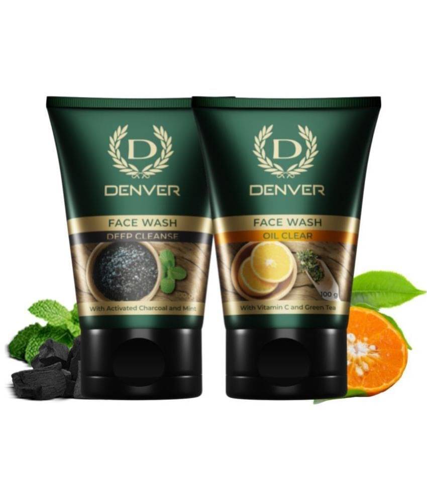     			Denver Acne Clear Face Wash for Men - 100GM Each (Pack of 2)