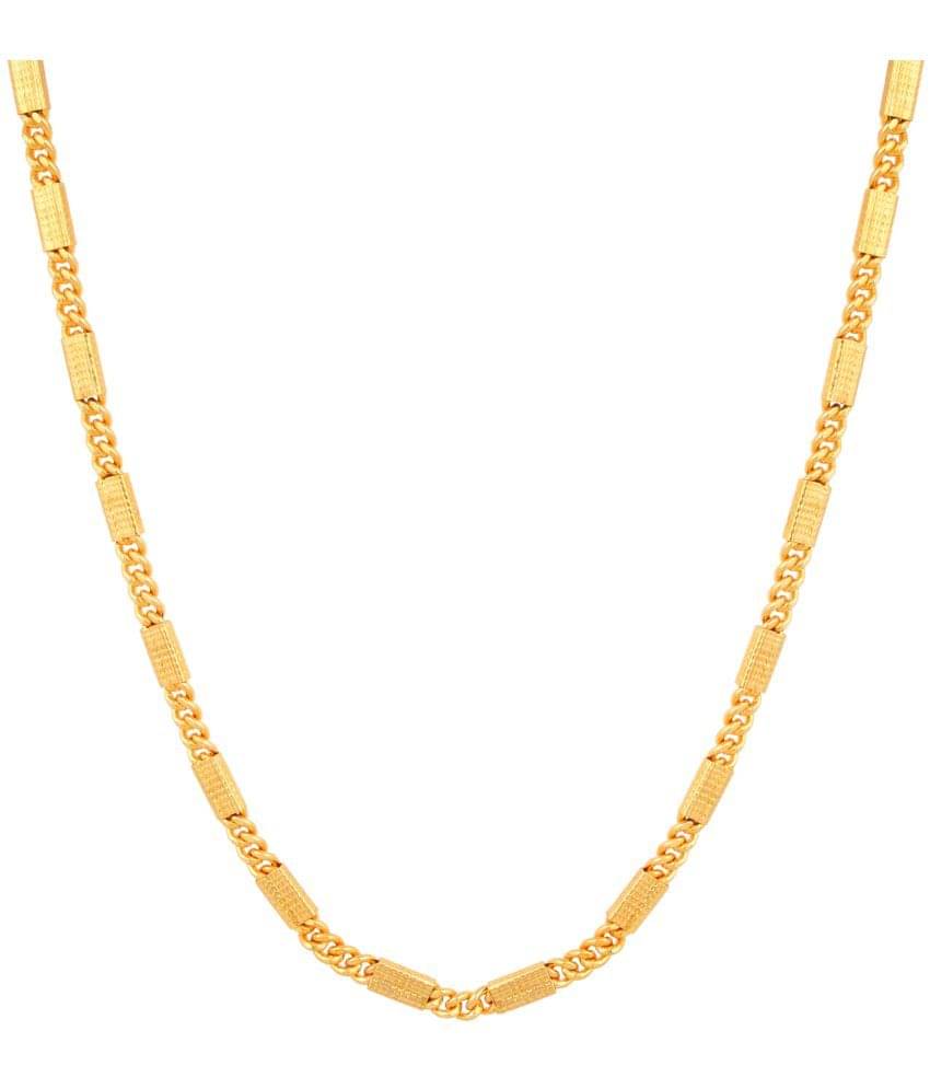     			FASHION FRILL - Gold Plated Brass Chain ( Pack of 1 )