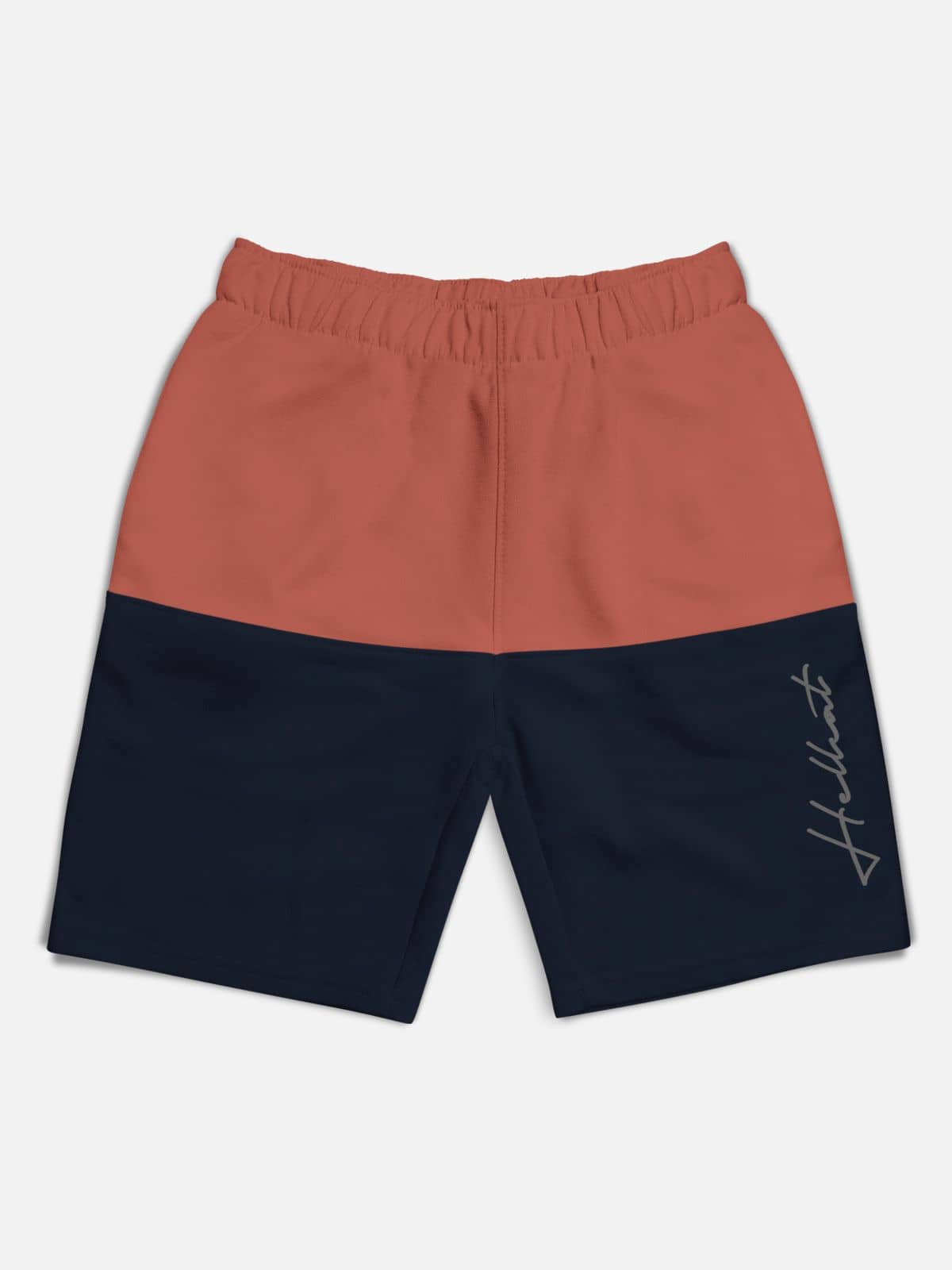 HELLCAT Pack of 1 Cotton Blend Shorts For Boys ( Orange ) - Shorts | Buy online on ZillyBuy