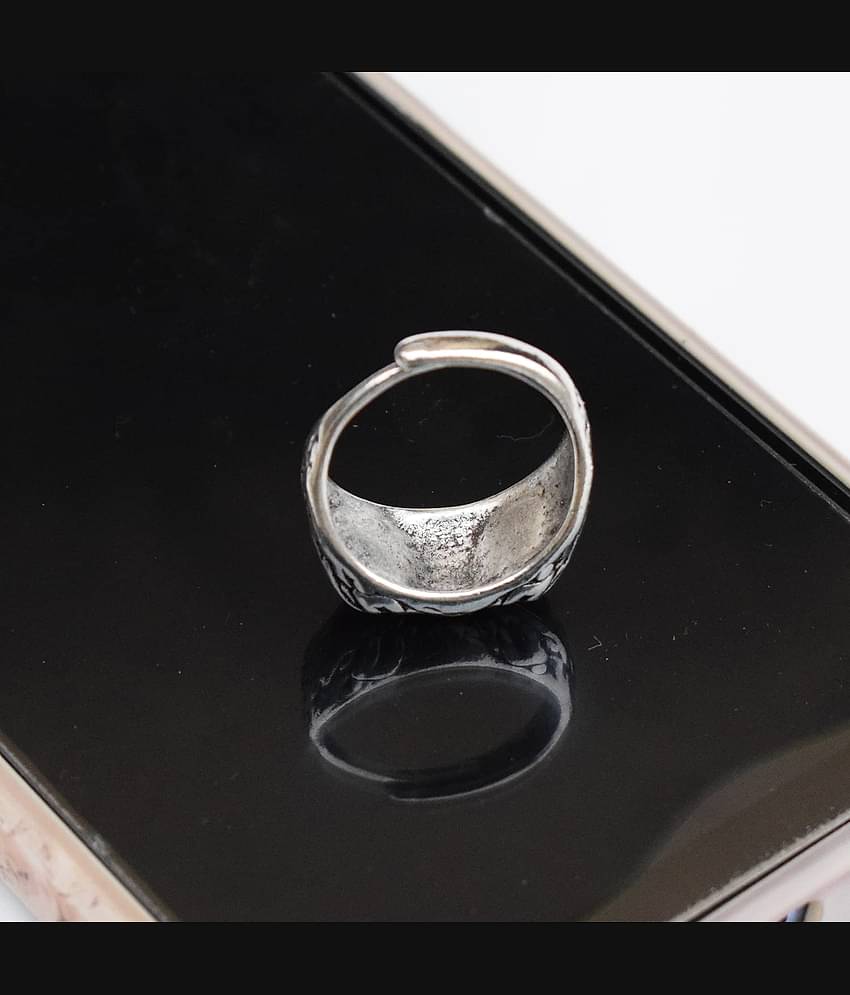 Owl Eye Ring For Men Girls Silver Ring For Boys Adjustable Stylish men Jewellery