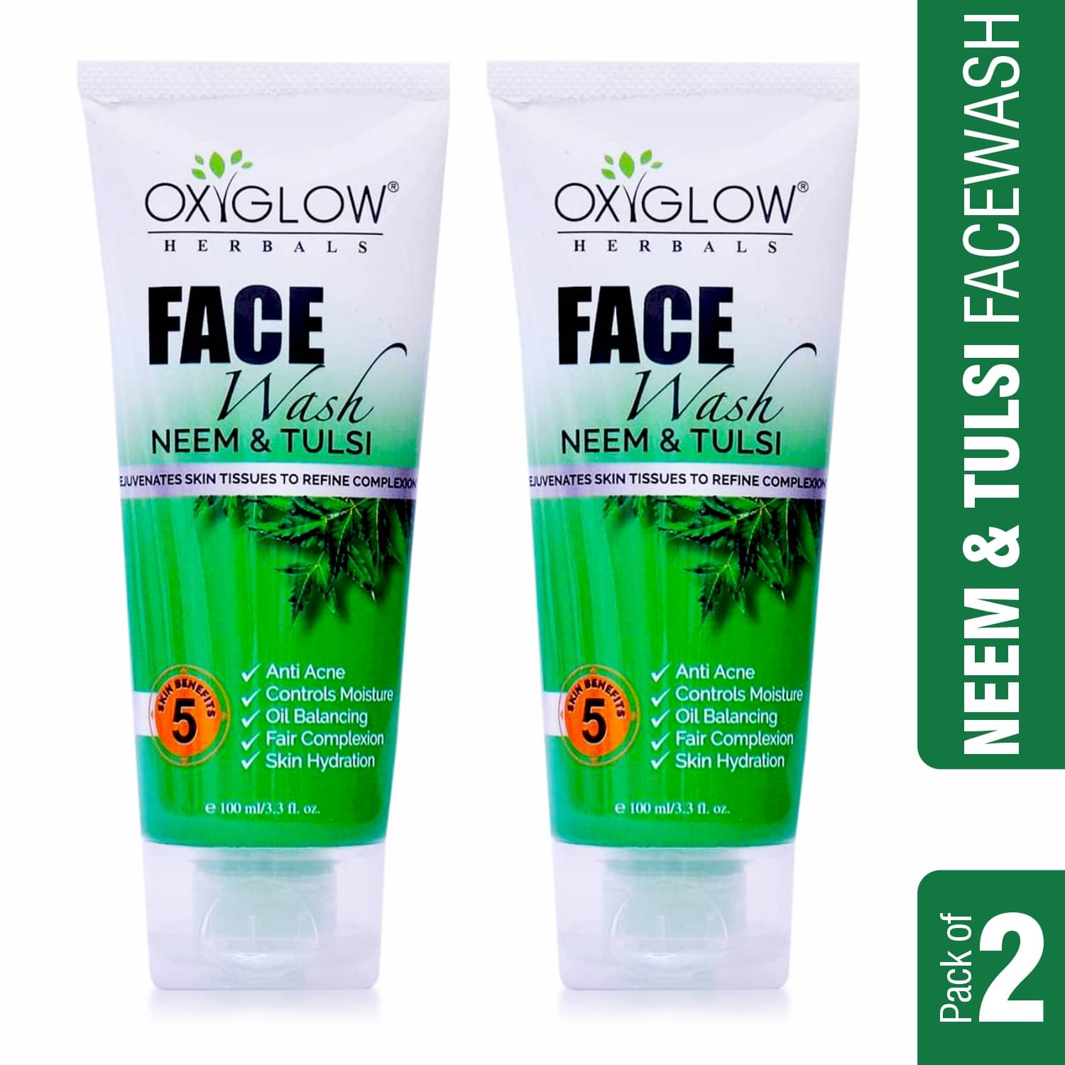 Oxyglow Herbals - Refreshing Face Wash For Normal Skin ( Pack of 2 ) Oxyglow Herbals - Refreshing Face Wash For Normal Skin ( Pack of 2 )