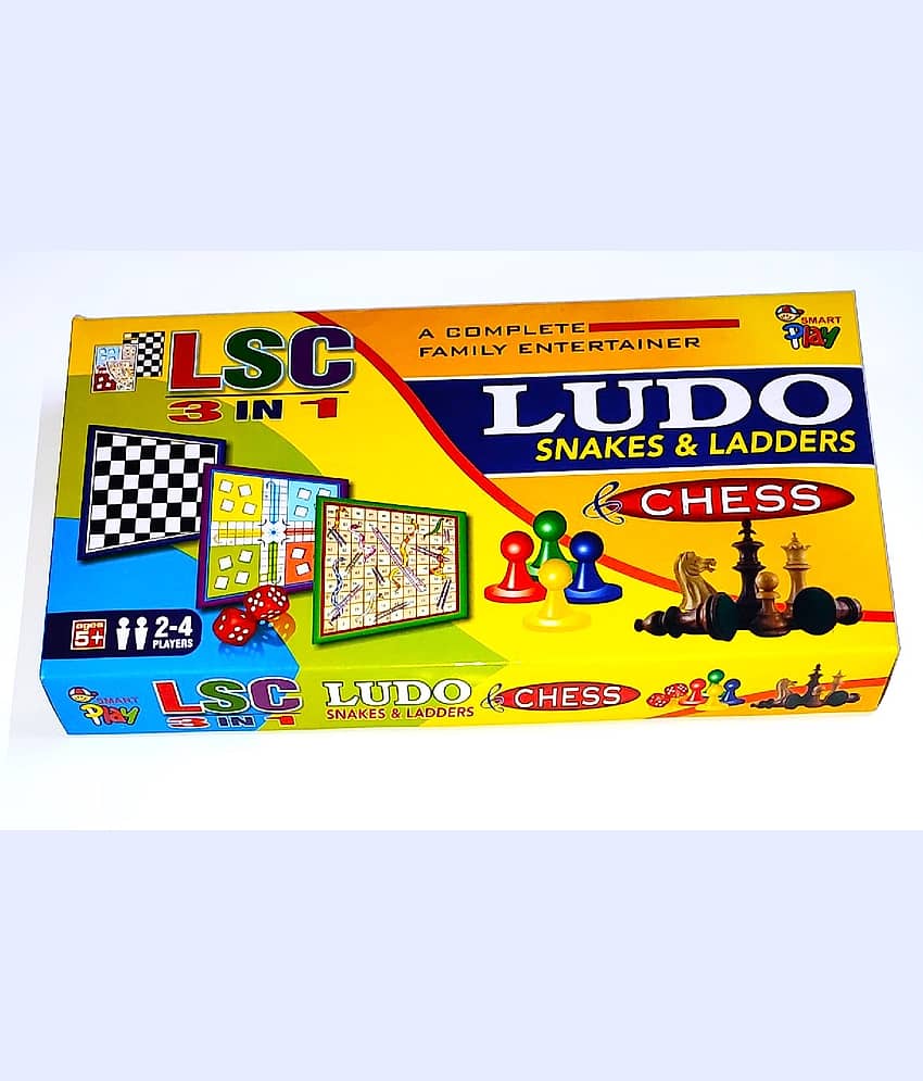 PETERS PENCE Ludo, Snakes & Ladders & Chess board Combo (3 IN 1) 15 Inches Party & Fun Board Game - Toys and Games | Buy online on ZillyBuy