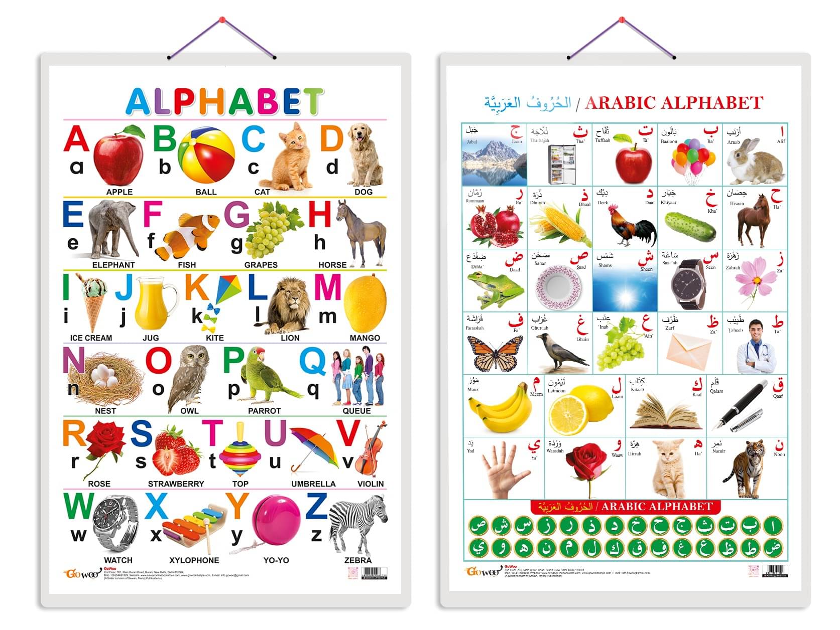 Set of 2 Alphabet and Arabic Alphabet (Arabic) Early Learning Educational Charts for Kids | 20"X30" inch |Non-Tearable and Waterproof | Double Sided Laminated | Perfect for Homeschooling, Kindergarten and Nursery Students Set of 2 Alphabet and Arabic Alphabet (Arabic) Early Learning Educational Charts for Kids | 20"X30" inch |Non-Tearable and Waterproof | Double Sided Laminated | Perfect for Homeschooling, Kindergarten and Nursery Students