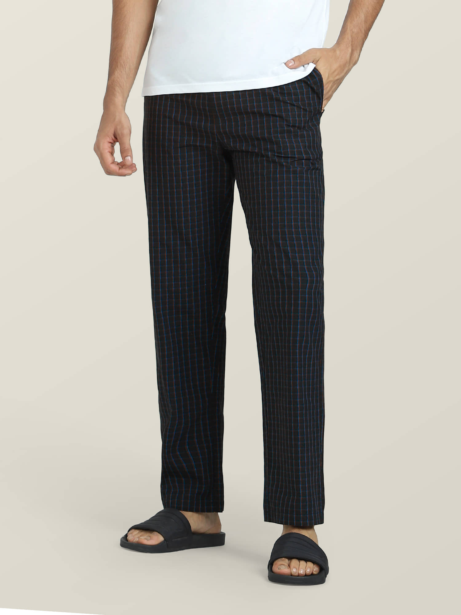 XYXX Pack of 1 Pyjama For Men's ( Black )