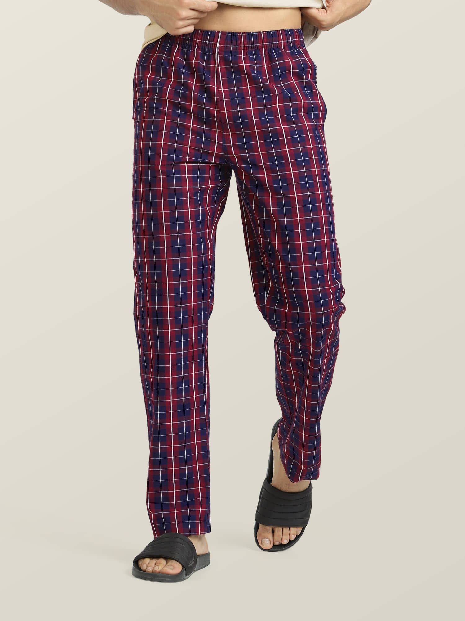 XYXX Pack of 1 Pyjama For Men's ( Red )