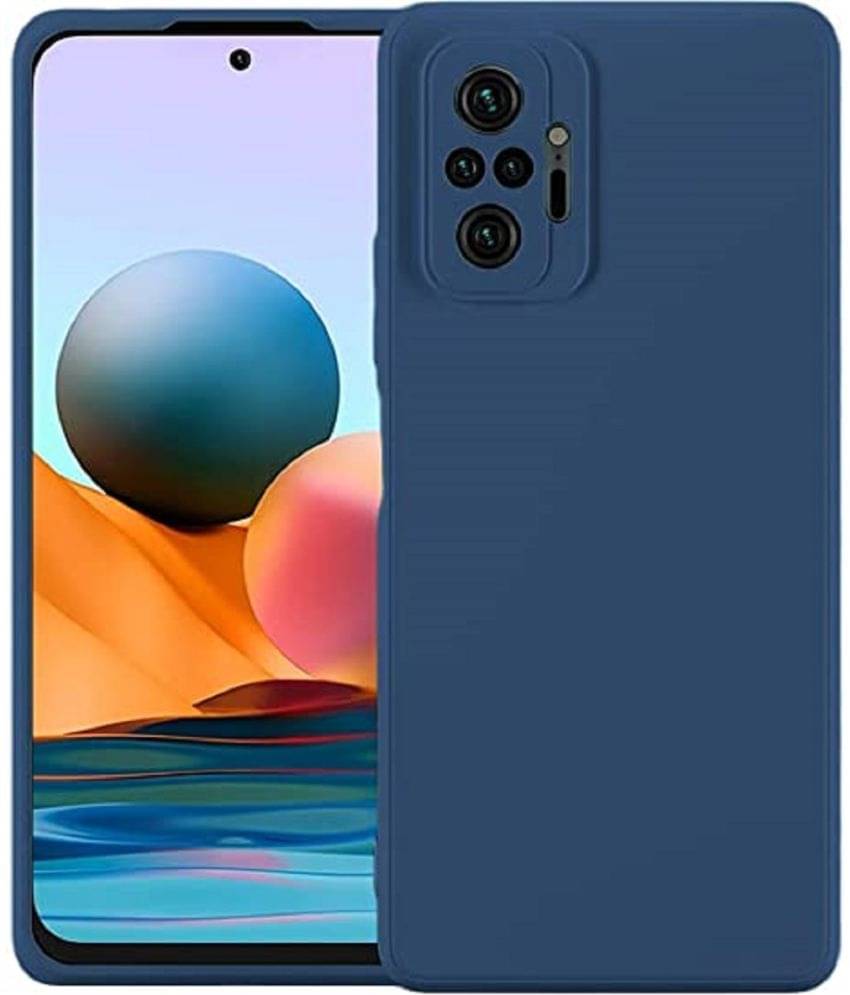 Case Vault Covers - Blue Silicon Plain Cases Compatible For Xiaomi Redmi Note 10 Pro ( Pack of 1 ) Case Vault Covers - Blue Silicon Plain Cases Compatible For Xiaomi Redmi Note 10 Pro ( Pack of 1 )