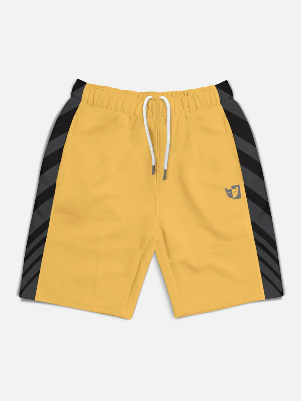 HELLCAT Pack of 1 Cotton Blend Shorts For Boys ( Yellow ) - Shorts | Buy online on ZillyBuy