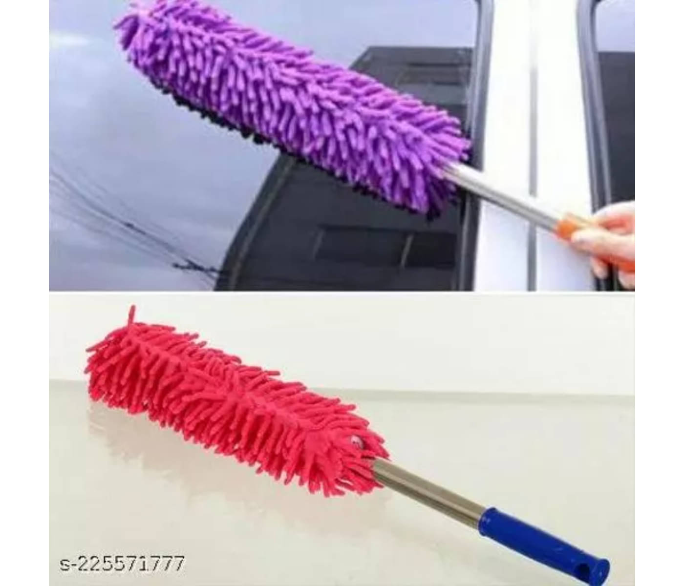     			Mahek Accessories - Car Cleaning Wet & Dry Cleaning Microfiber Telescopic Duster With Extendable Handel for car accessories(Pack of 1)