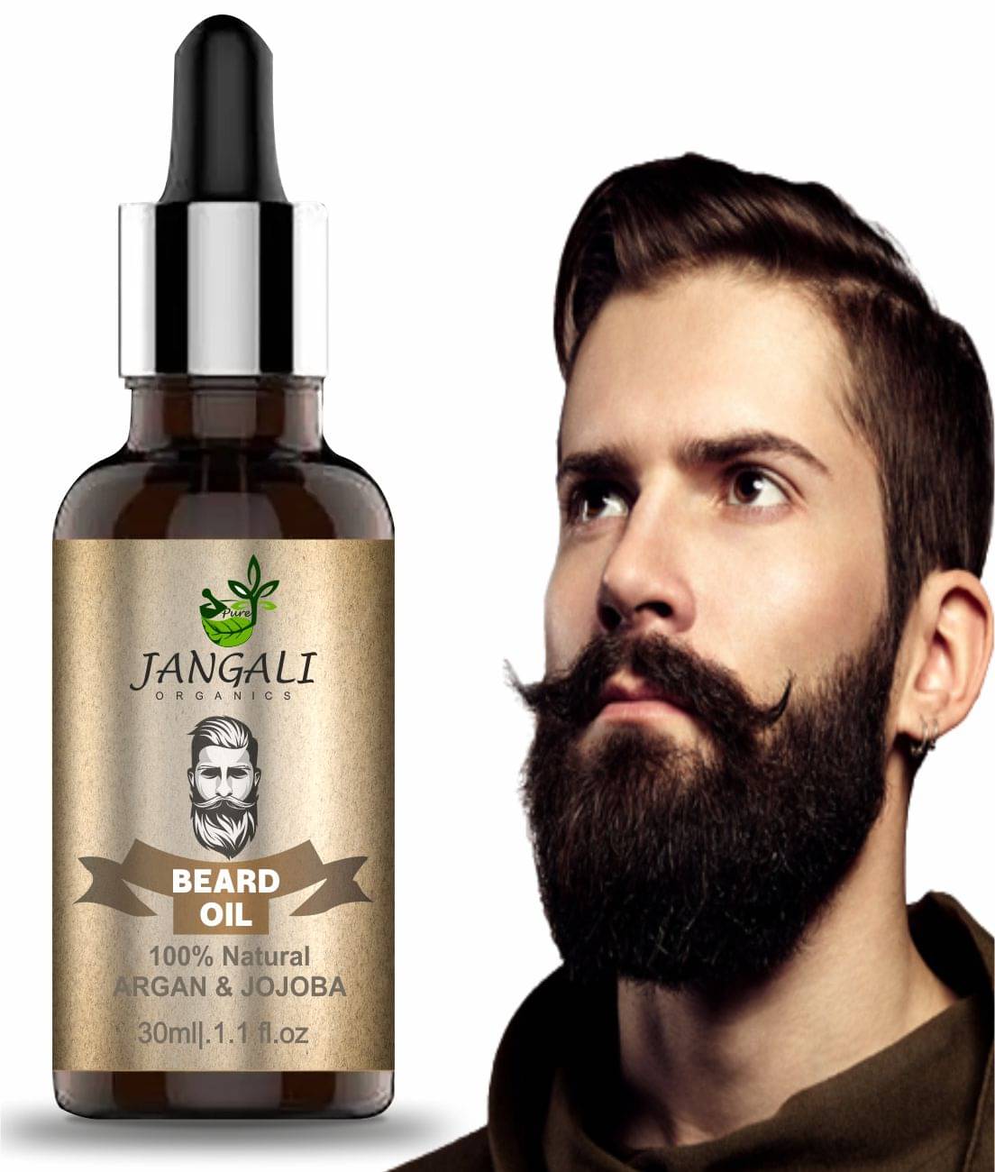 PURE JANGALI ORGANICS Beard Growth Oil- For Stimulating fast Beard Growth Hair Oil 30ML PURE JANGALI ORGANICS Beard Growth Oil- For Stimulating fast Beard Growth Hair Oil 30ML