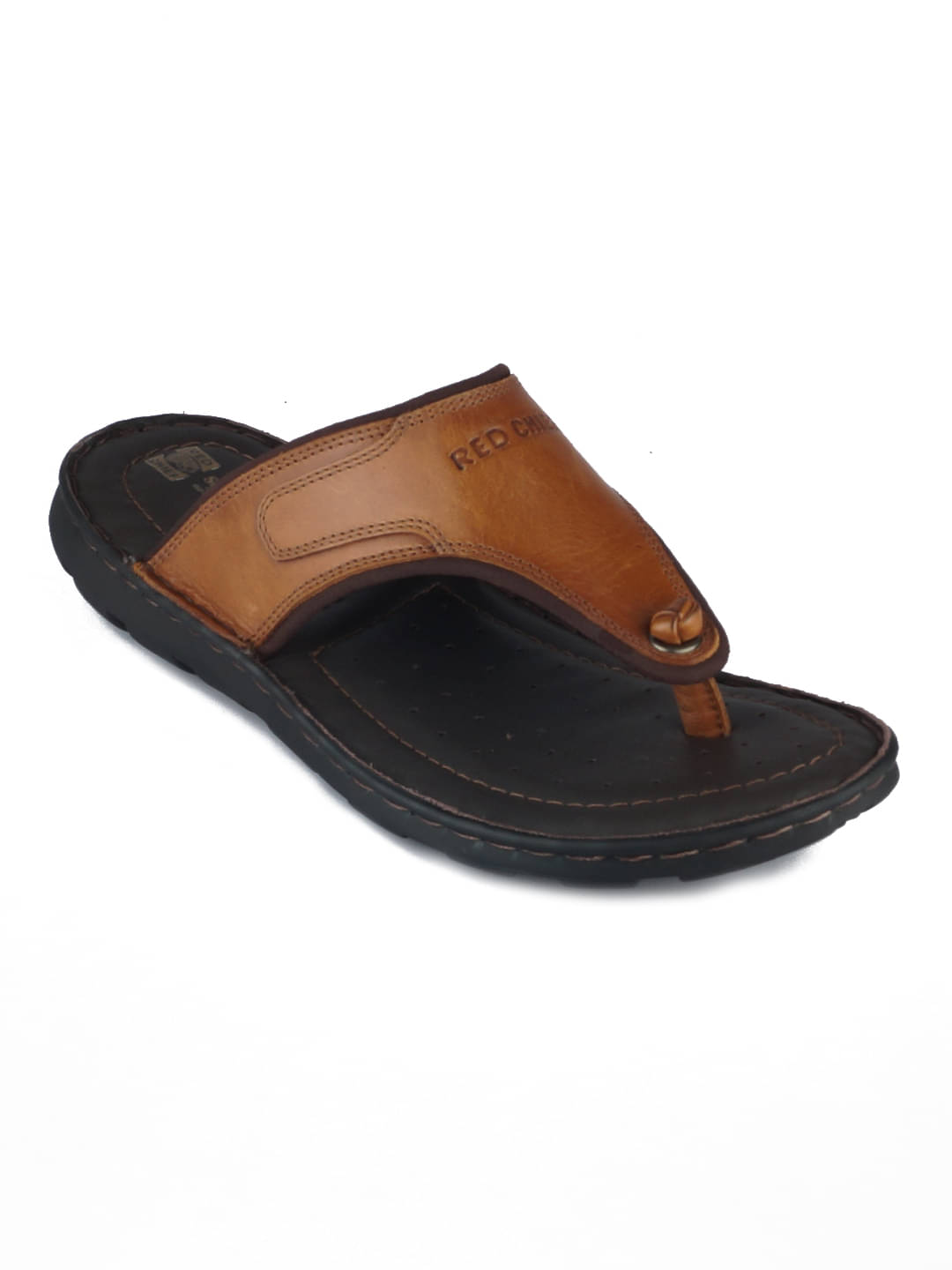     			Red Chief - Brown Men's Leather Slipper