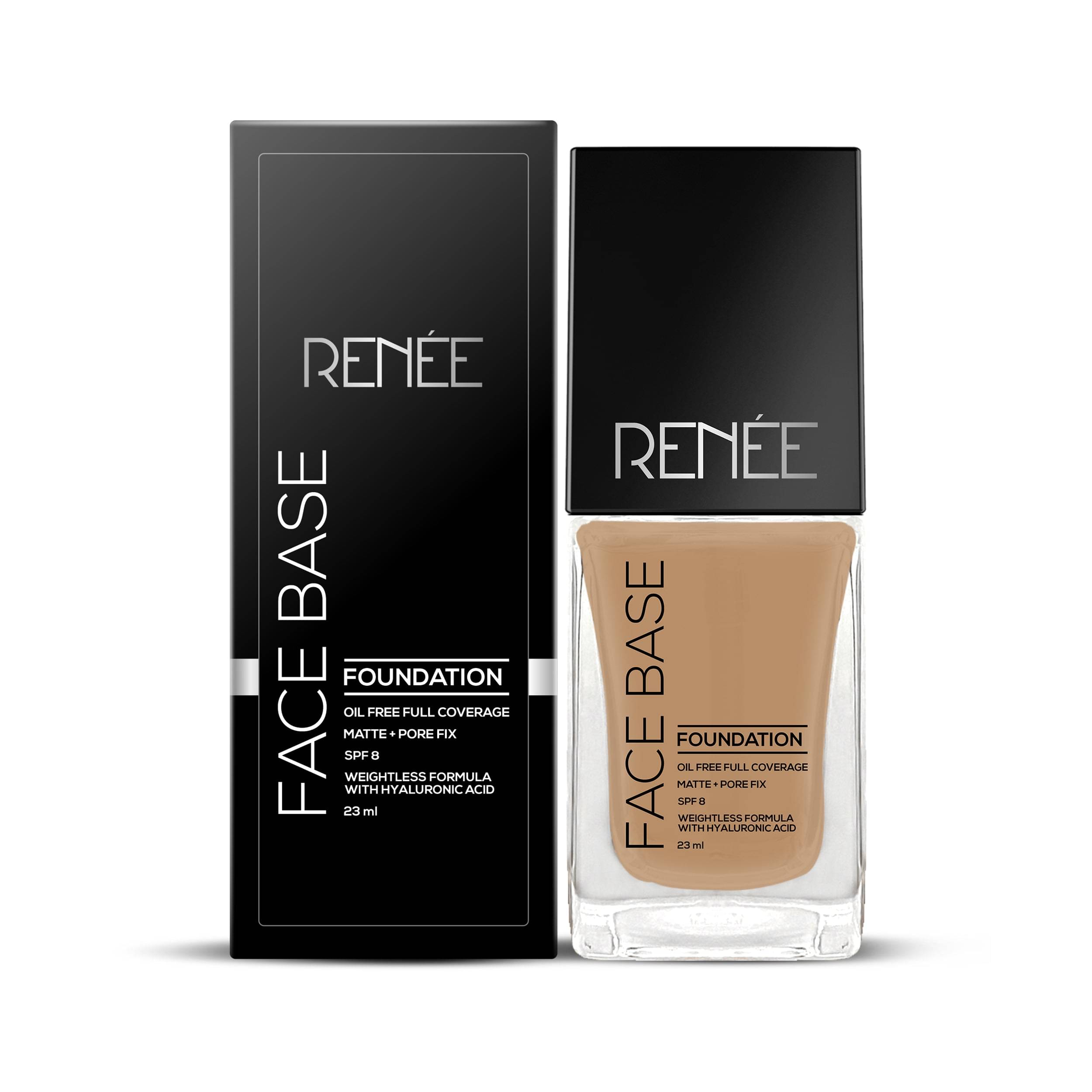     			RENEE Face Base Liquid Foundation - Vienna, Enriched with Hyaluronic Acid & Vitamin E, 23ml