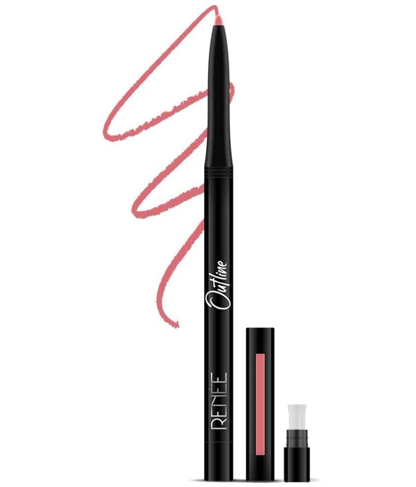     			RENEE Outline Lip Liner With Built in Sharpener 03 Delilah, Long Lasting & Smudge Proof, 0.35gm