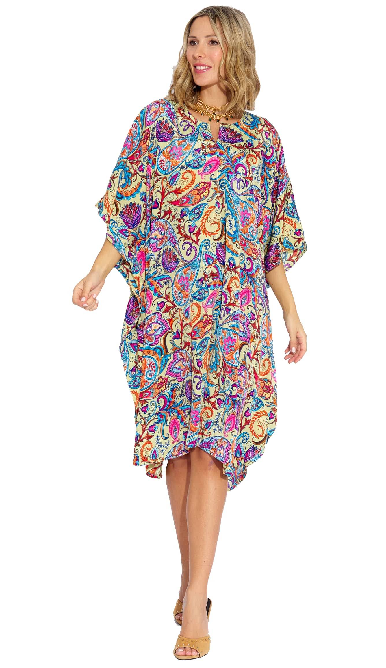     			SUN-ROSE FASHIONS Polyester Multi Color Cover ups -