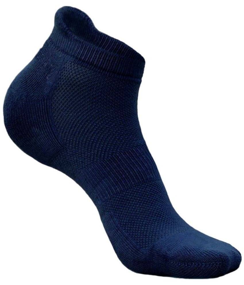 The Earth Trading 100% Organic Cotton Men's Self Design Blue Ankle Length Socks ( Pack of 1 )     			The Earth Trading 100% Organic Cotton Men's Self Design Blue Ankle Length Socks ( Pack of 1 )
