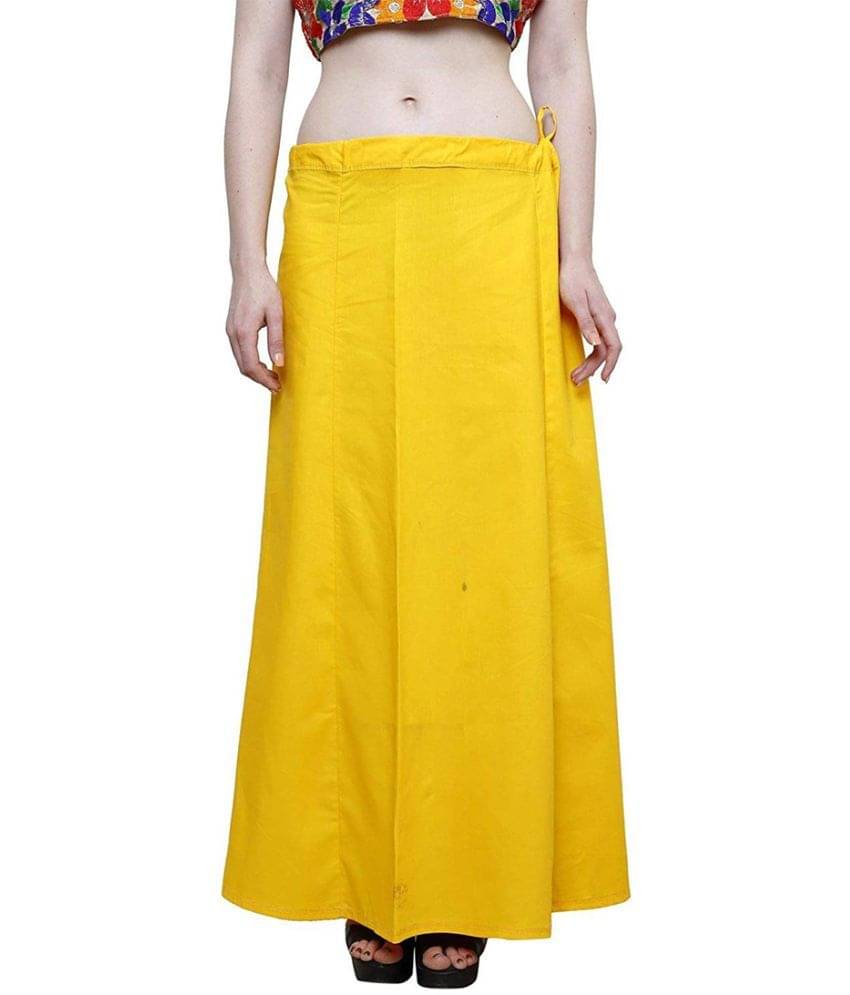 taskin Yellow Cotton Petticoat - Single     			taskin Yellow Cotton Petticoat - Single