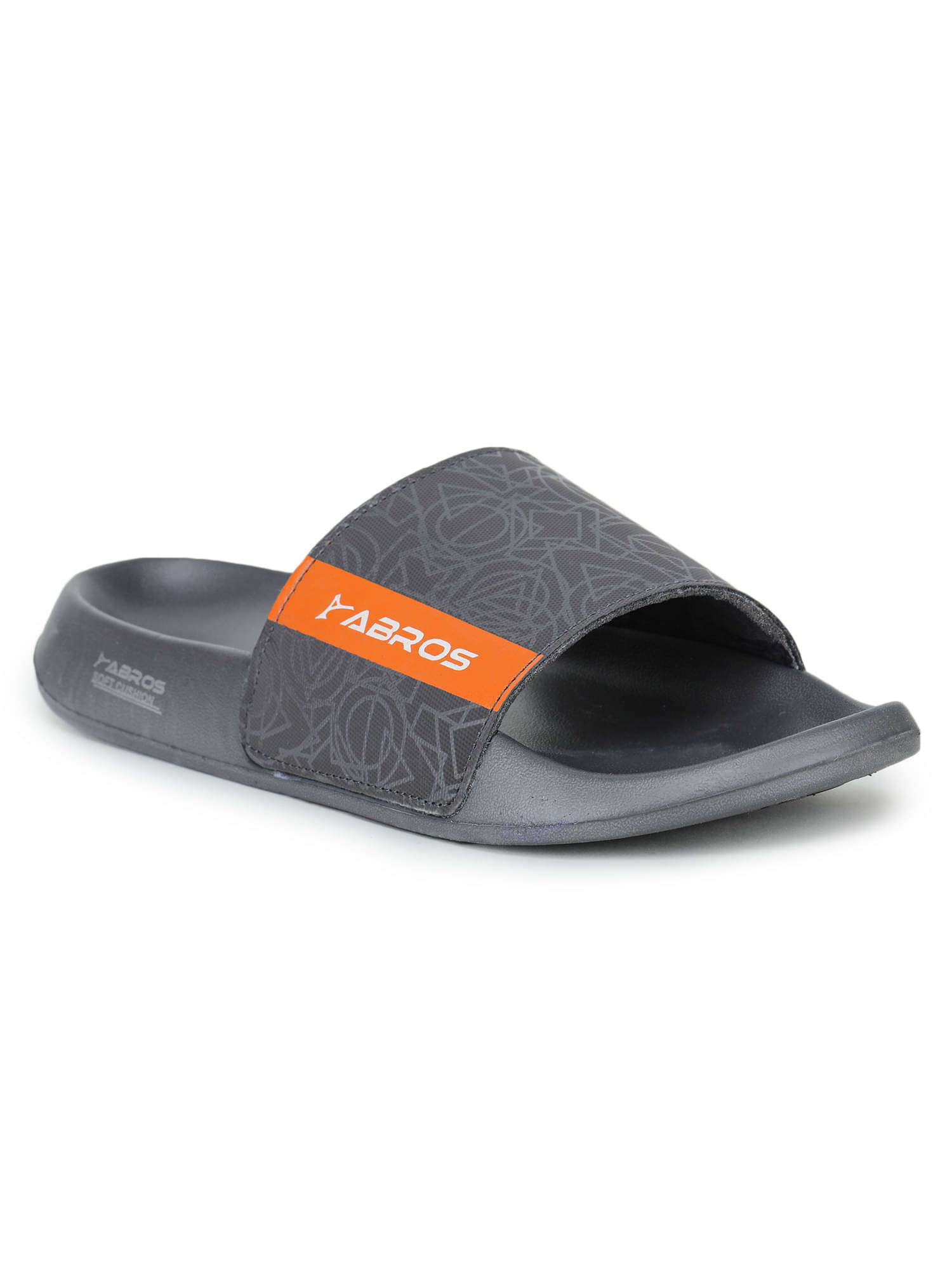     			Abros - Grey Melange Men's Slide Flip Flop