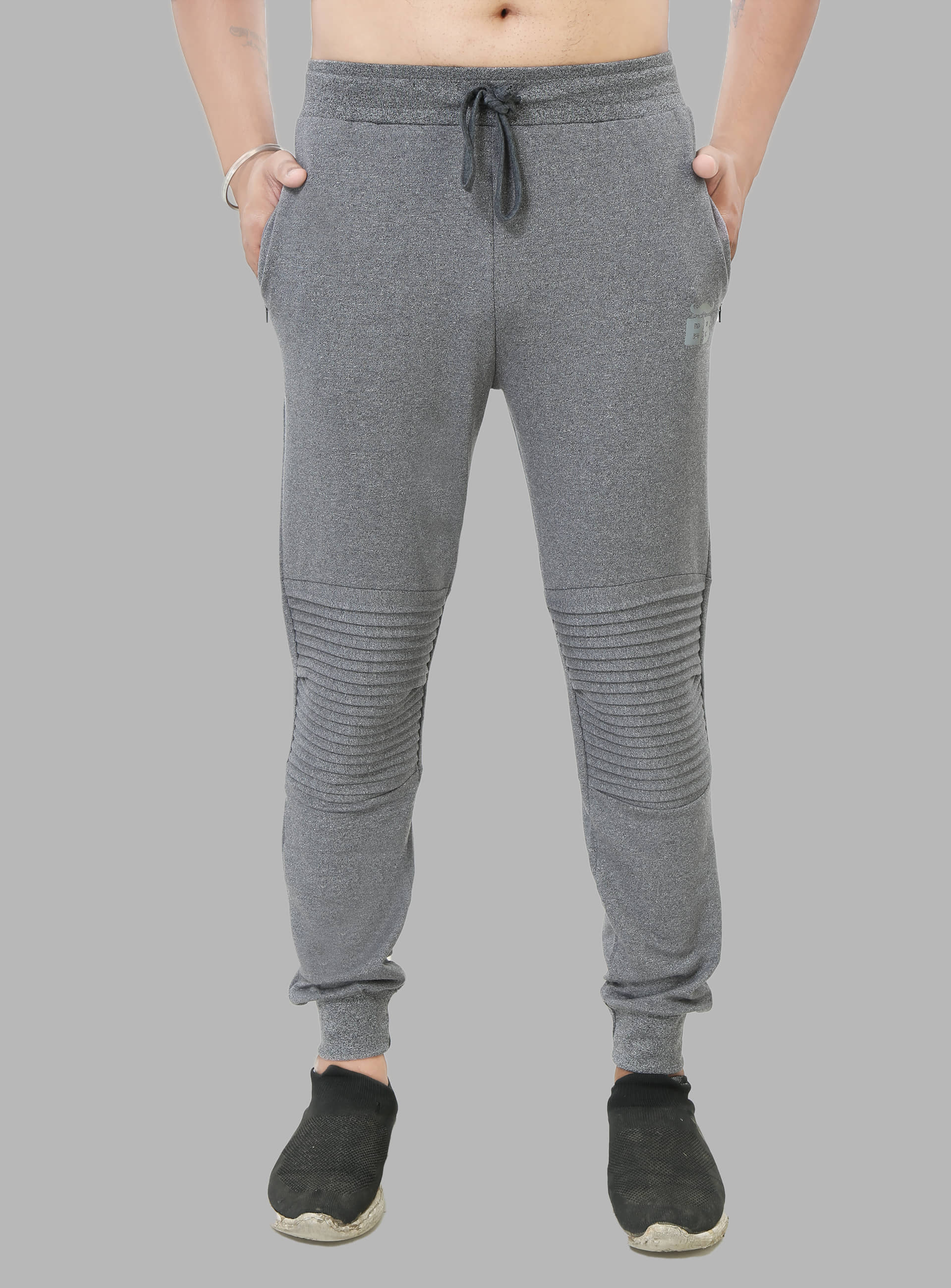 Black Brothers - Grey Cotton Men's Joggers ( Pack of 1 ) - Track Pants | Buy online on ZillyBuy