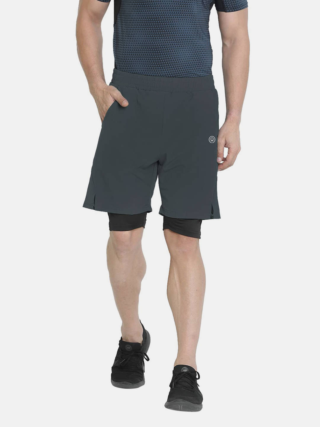     			Chkokko - Dark Grey Polyester Men's Shorts ( Pack of 1 )
