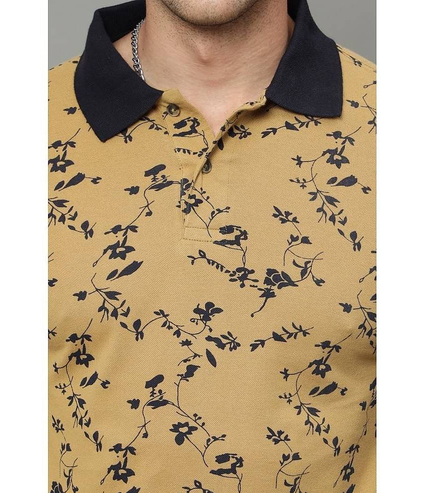 Cool Colors - Camel Cotton Regular Fit Men's Polo T Shirt ( Pack of 1 )