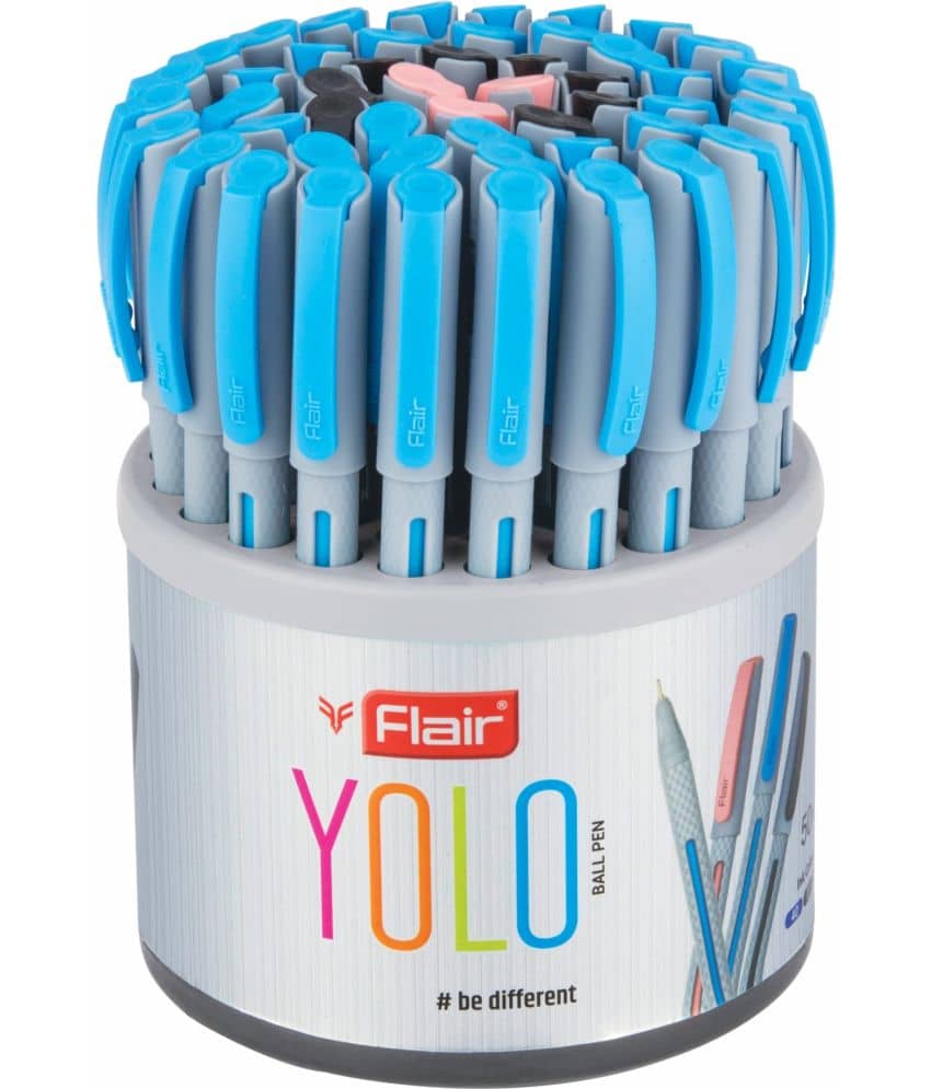 Flair Yolo Ball Pen (Pack Of 50, Blue, Black ,Red) - Stationery | Buy online on ZillyBuy