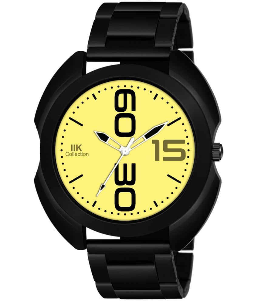IIK COLLECTION - Black Stainless Steel Analog Men's Watch