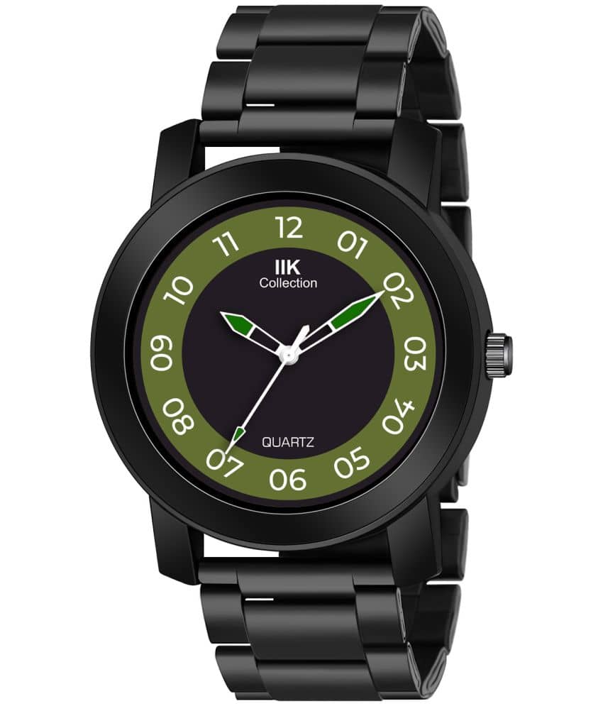 IIK COLLECTION - Black Stainless Steel Analog Men's Watch