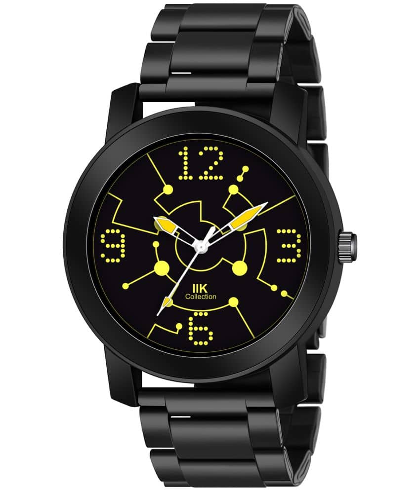 IIK COLLECTION - Black Stainless Steel Analog Men's Watch
