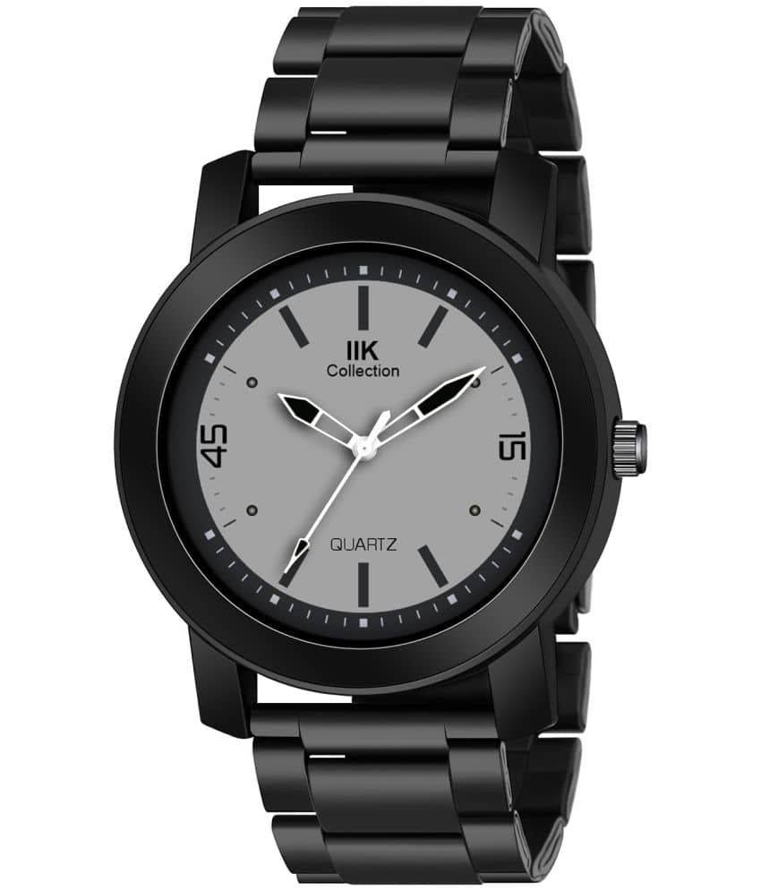 IIK COLLECTION - Black Stainless Steel Analog Men's Watch