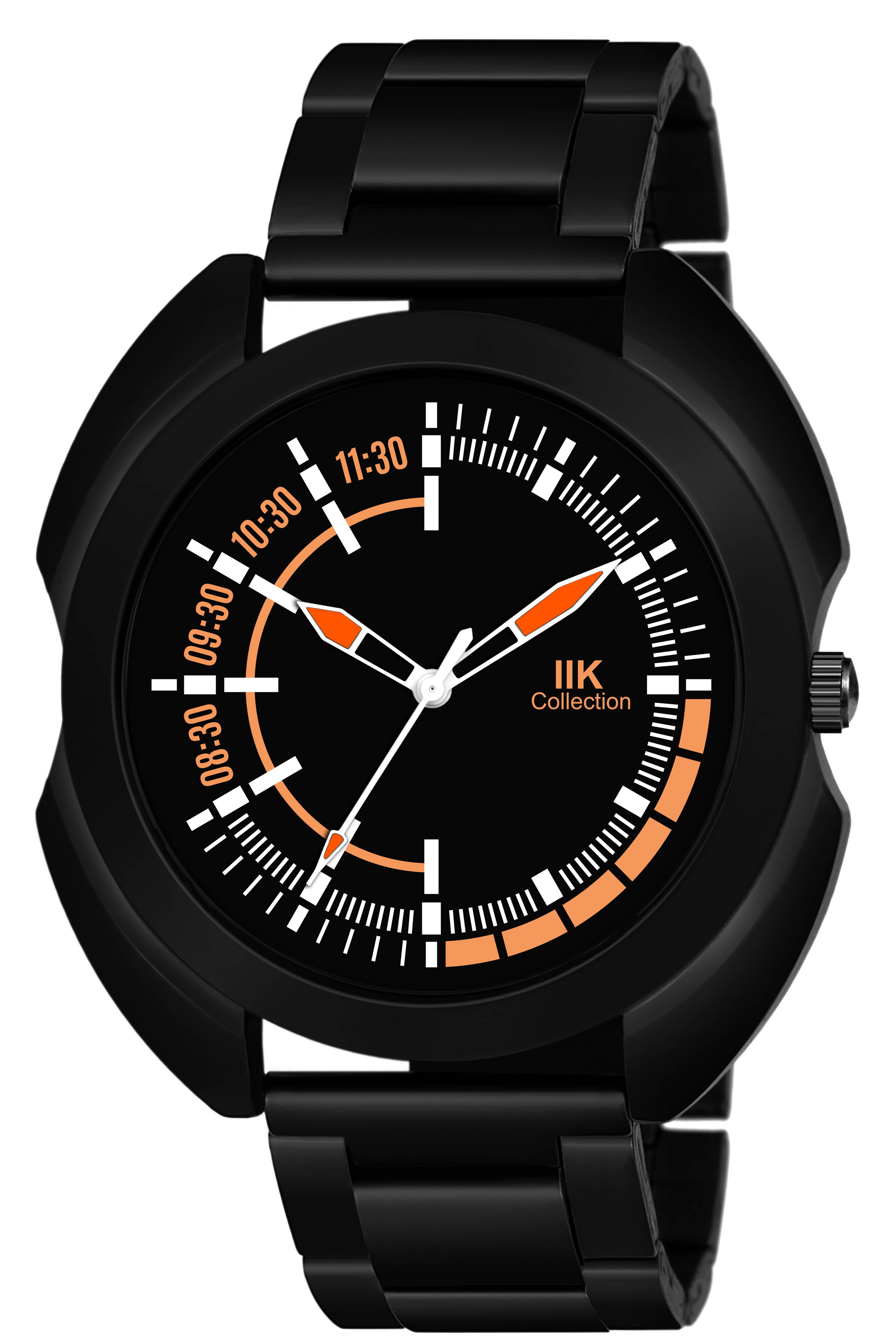 IIK COLLECTION - Black Stainless Steel Analog Men's Watch