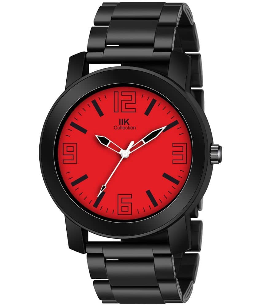 IIK COLLECTION - Black Stainless Steel Analog Men's Watch